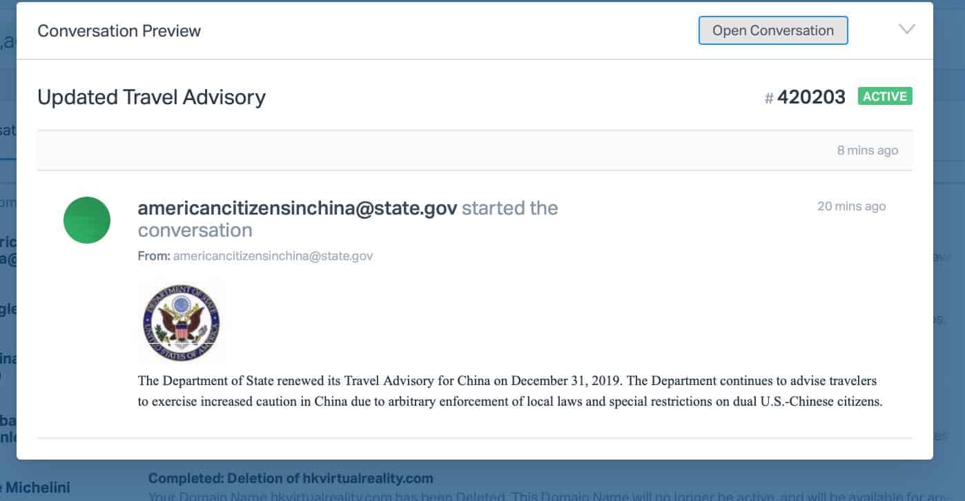 us travel advisory for china