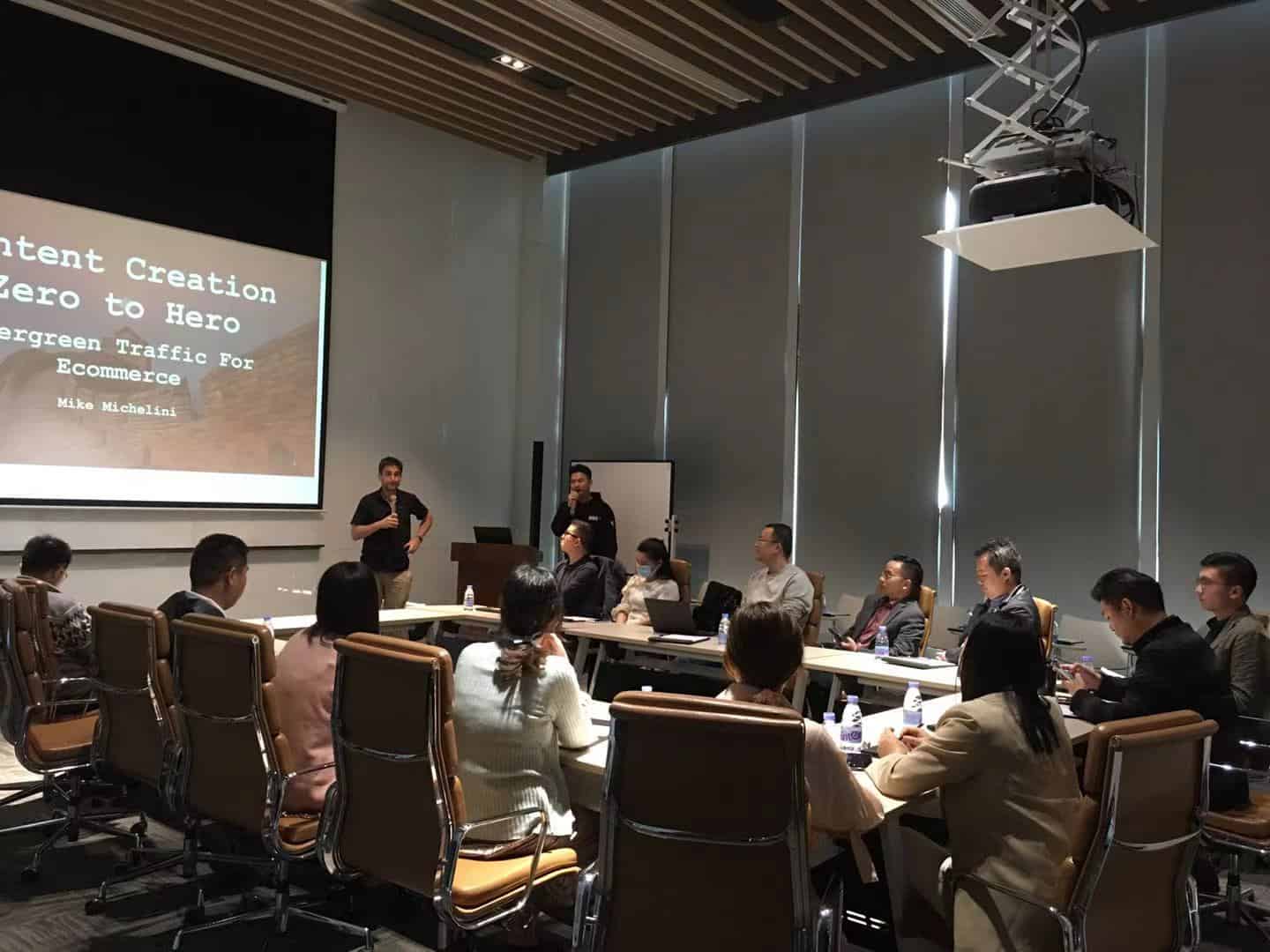 Speaking on Content & Traffic Generation for Ecommerce Sellers in Shenzhen