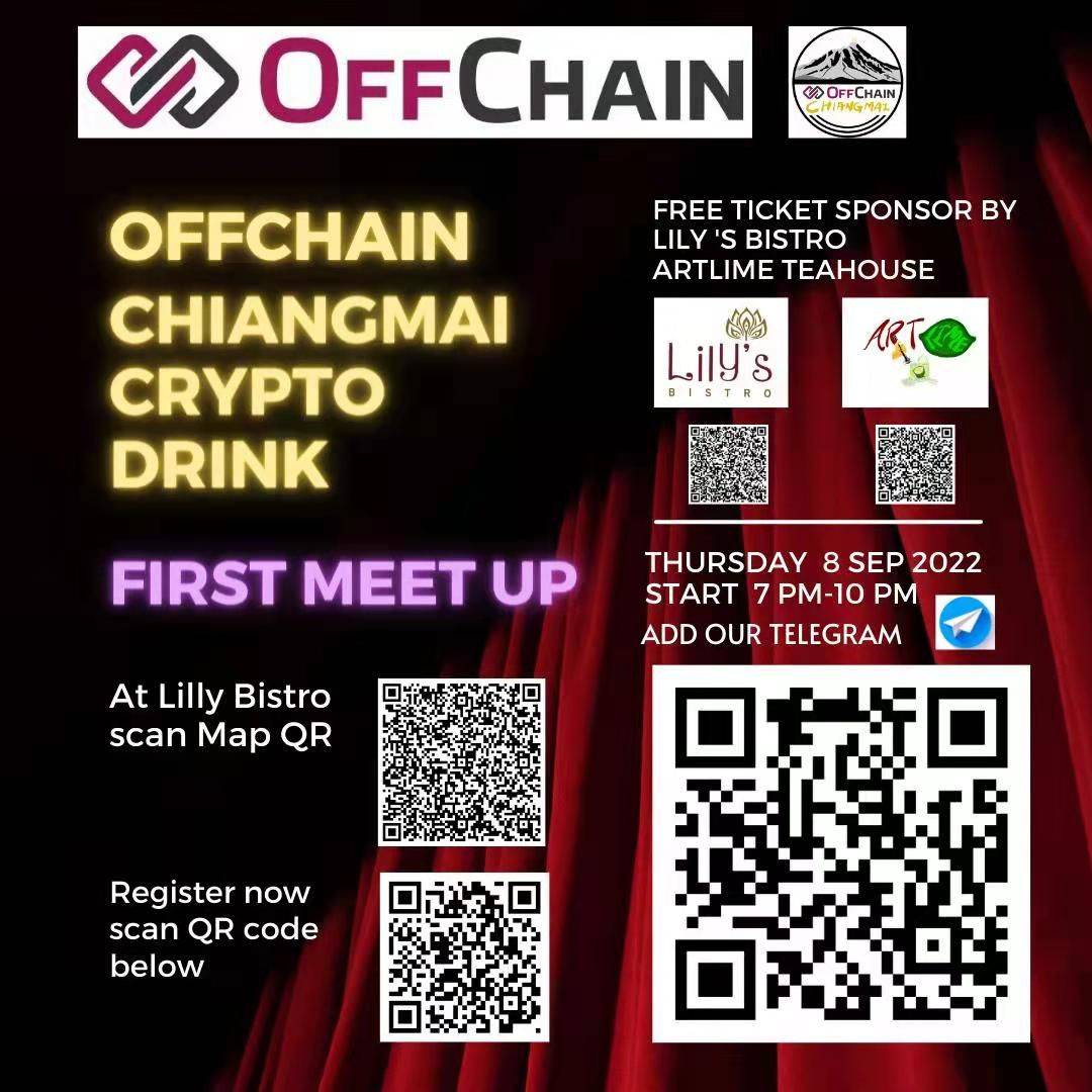 Kicking off OffChain Social Networking Meetups in Chiang Mai Poster