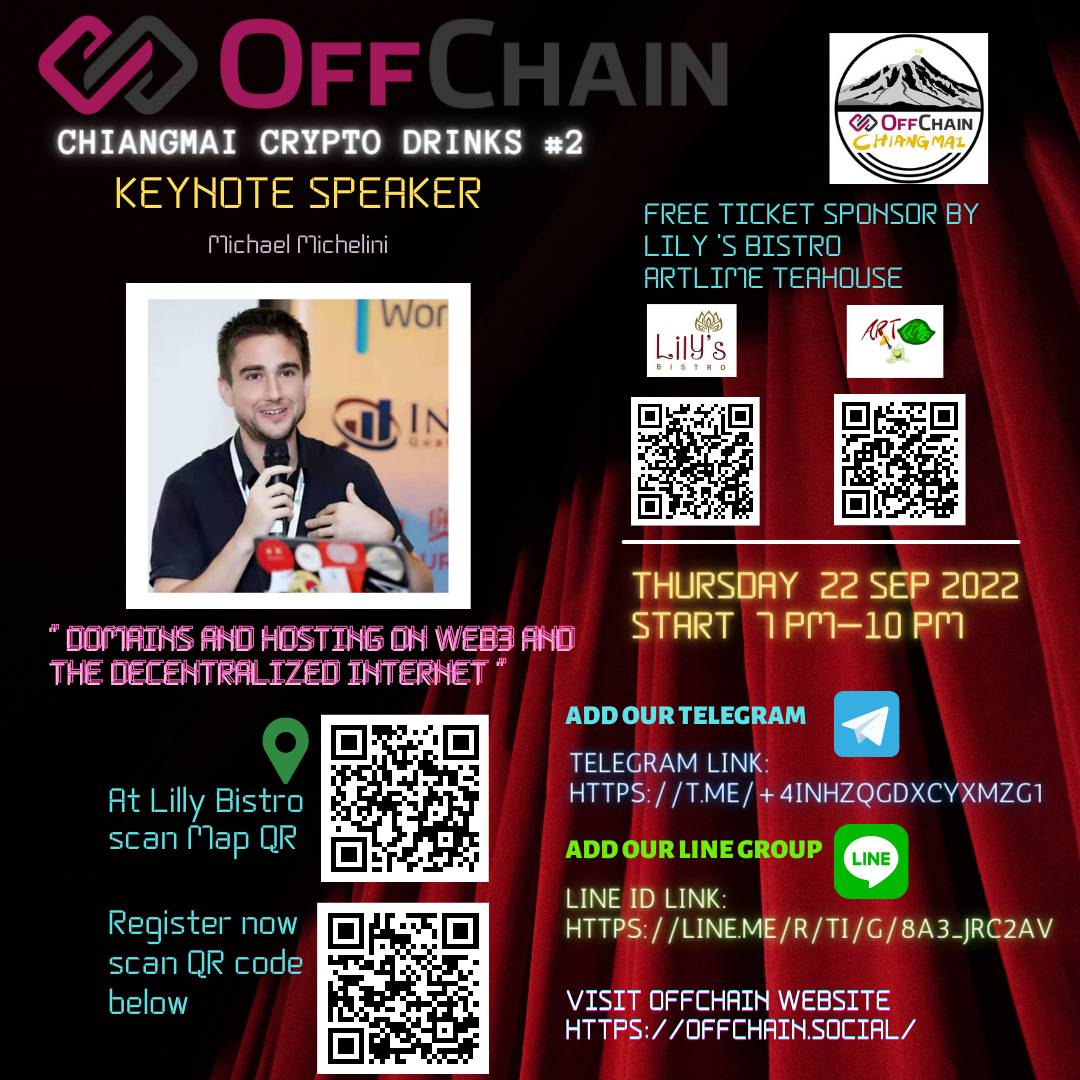 Kicking off OffChain Social Networking Meetups in Chiang Mai Poster