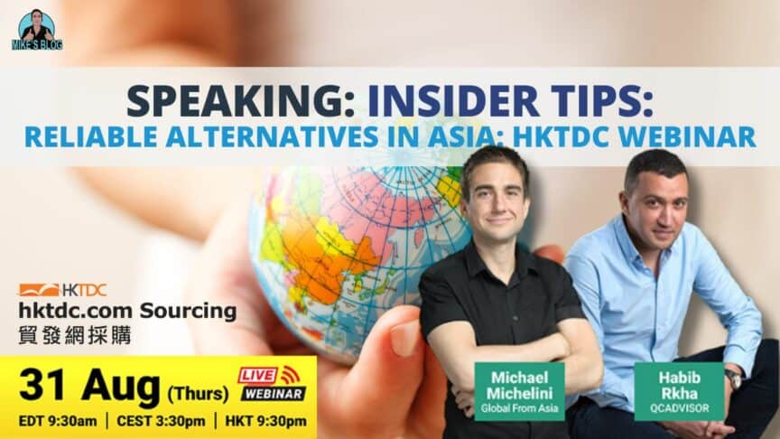 Speaking: Insider Tips: Reliable Alternatives in Asia: HKTDC Webinar