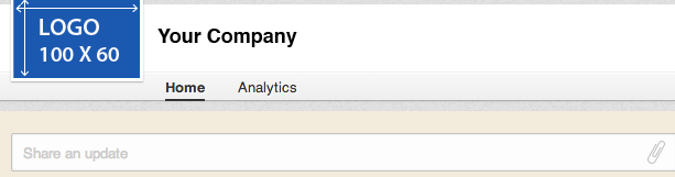 linkedin standard logo size